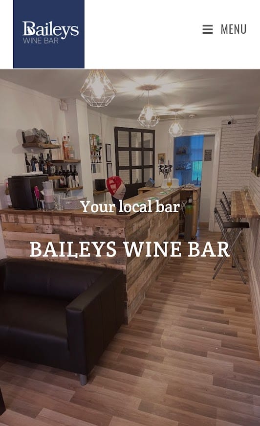 baileys wine bar website