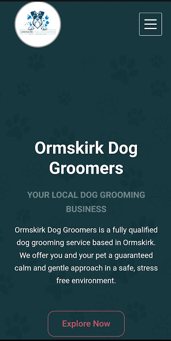 Ormskirk dog grooming website