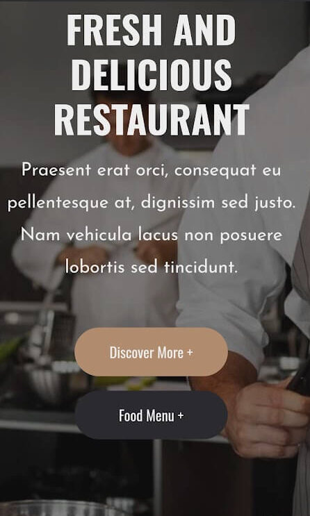 restaurant website